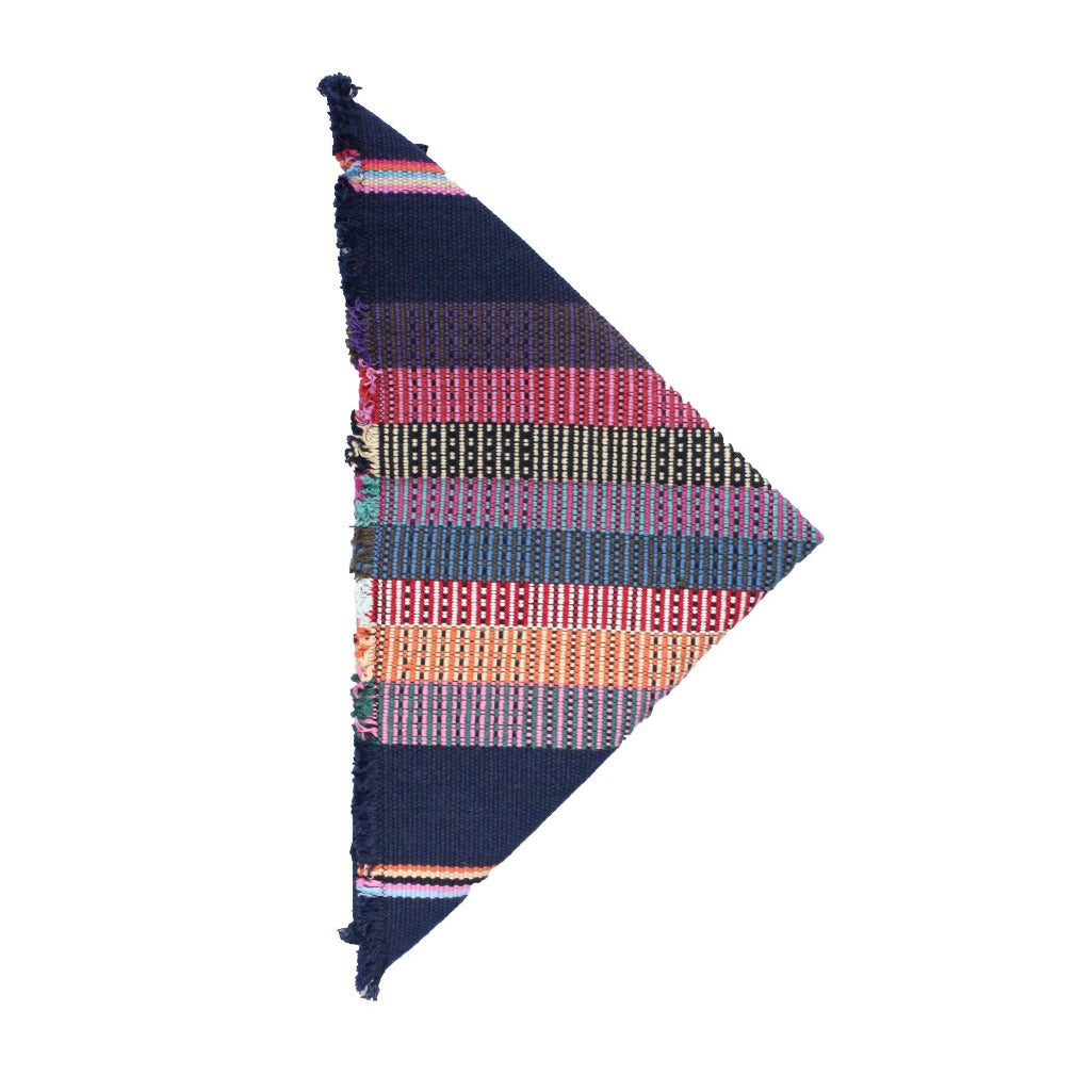 Naturally dyed Living Threads Co. Navy KUS Napkins by Living Threads Co. artisans in Guatemala.