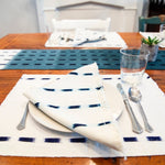 Natural UPE napkins by Living Threads Co. artisans handcrafted on a Mayan backstrap loom. 