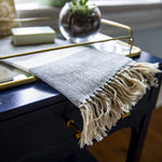 Black and Natural Handwoven LIZABETH Hand Towel made by Living Threads Co. by Nicaragua artisans.