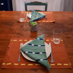 KAT placemats in chilca and ilamo handwoven by skilled artisans in Guatemala with Living Threads Co.