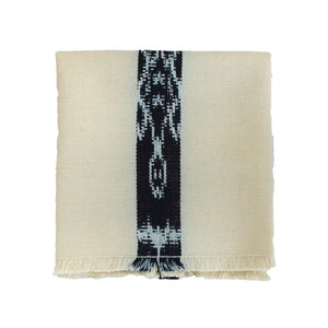 Living Threads Co. artisanal cotton napkins in naturally dyed white cotton handwoven by Guatemalan artisans.
